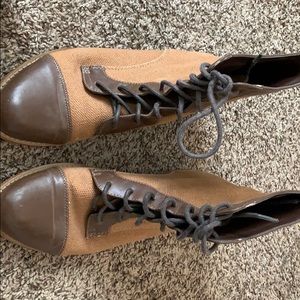 Kimichi Blue brown and tan ankle boots 7.5